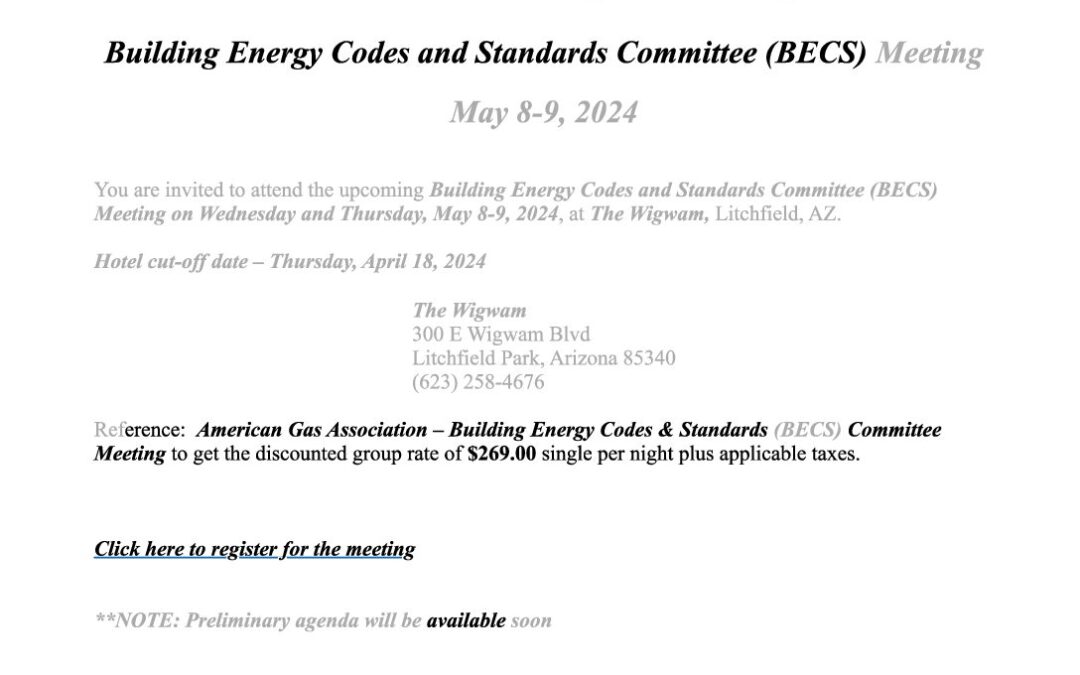 May 8-9 2024 BECS Committee Meeting Information